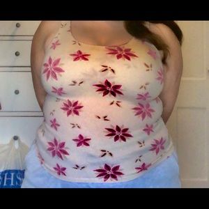 J Jill slightly cropped floral top